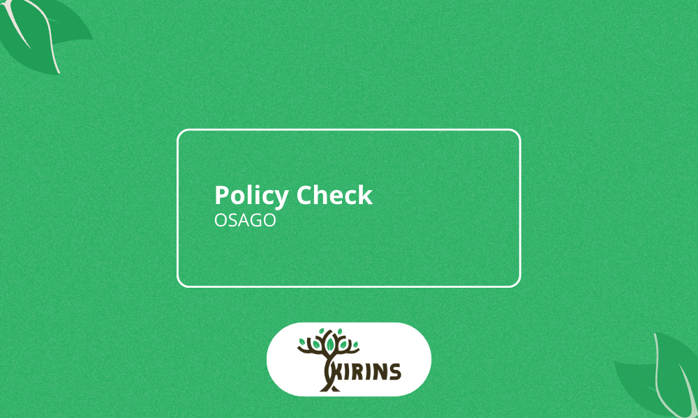 Checking the OSAGO policy by car number