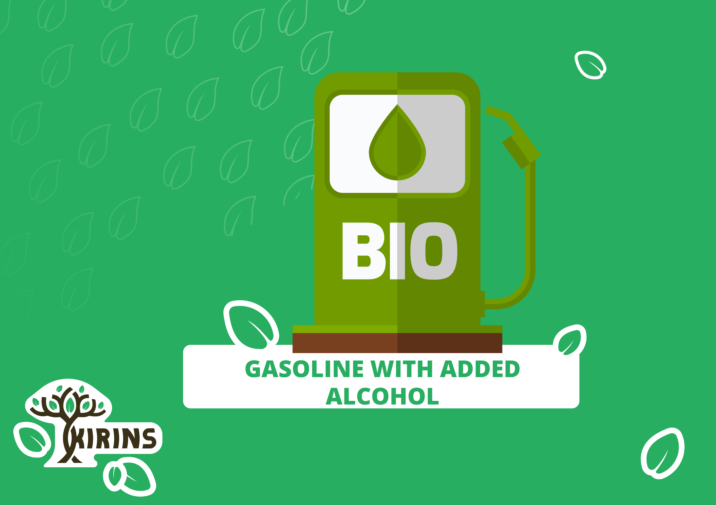 Gasoline with added alcohol